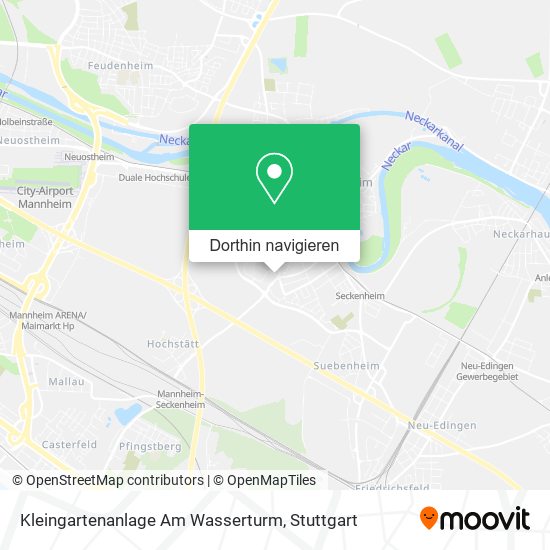 Kleingartenanlage Am Wasserturm Karte