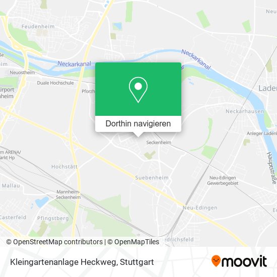 Kleingartenanlage Heckweg Karte