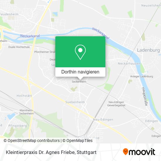Kleintierpraxis Dr. Agnes Friebe Karte