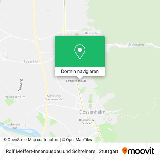 Rolf Meffert-Innenausbau und Schreinerei Karte