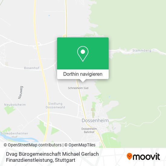 Dvag Bürogemeinschaft Michael Gerlach Finanzdienstleistung Karte