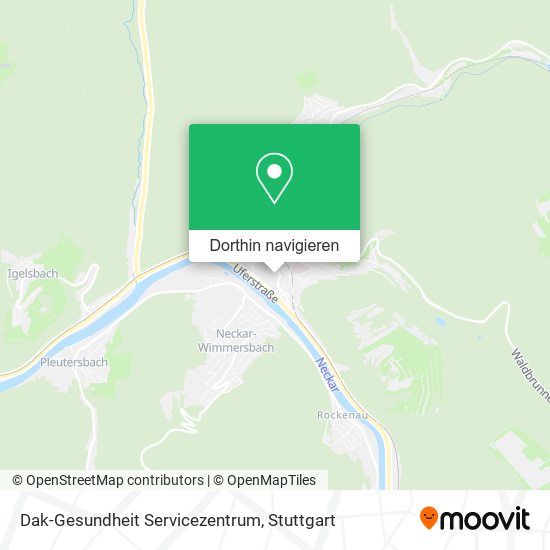 Dak-Gesundheit Servicezentrum Karte