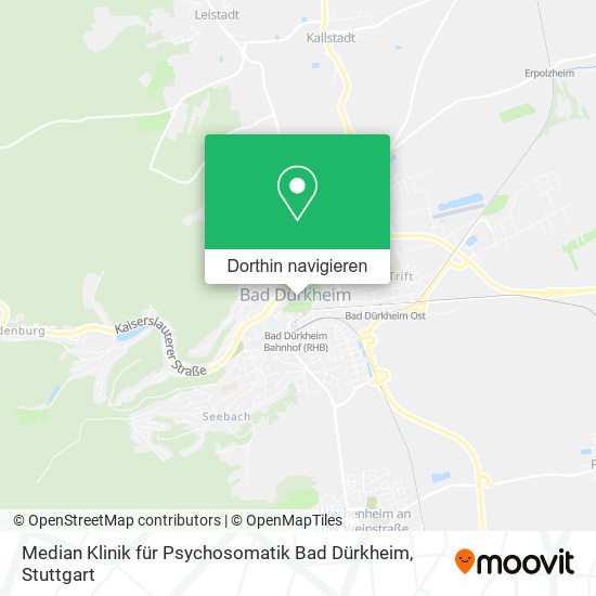 Median Klinik für Psychosomatik Bad Dürkheim Karte