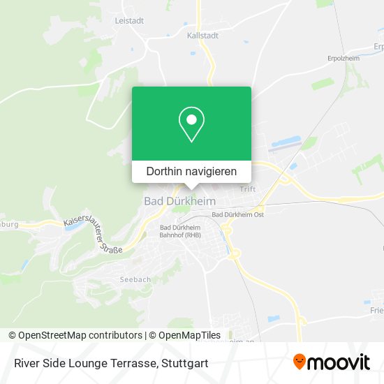 River Side Lounge Terrasse Karte