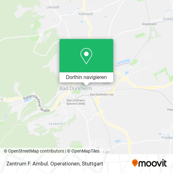 Zentrum F. Ambul. Operationen Karte