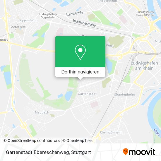Gartenstadt Ebereschenweg Karte