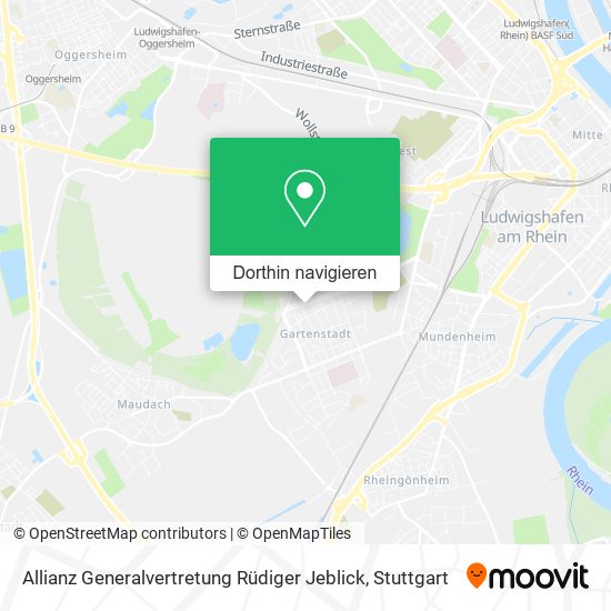 Allianz Generalvertretung Rüdiger Jeblick Karte