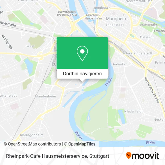 Rheinpark-Cafe Hausmeisterservice Karte