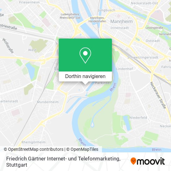 Friedrich Gärtner Internet- und Telefonmarketing Karte