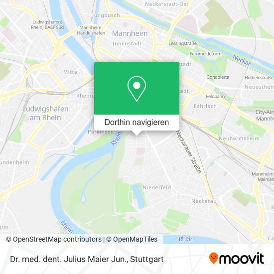 Dr. med. dent. Julius Maier Jun. Karte
