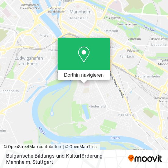 Bulgarische Bildungs-und Kulturförderung Mannheim Karte