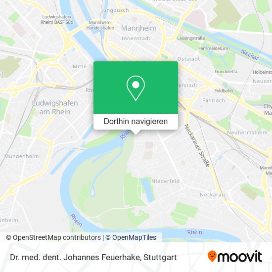 Dr. med. dent. Johannes Feuerhake Karte