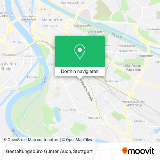 Gestaltungsbüro Günter Auch Karte