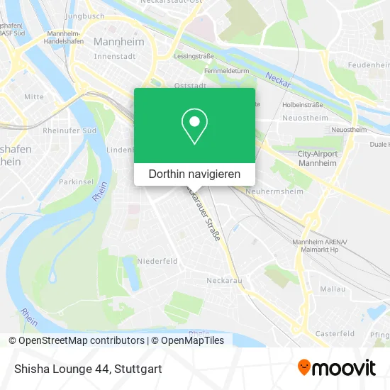 Shisha Lounge 44 Karte