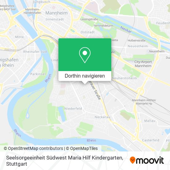 Seelsorgeeinheit Südwest Maria Hilf Kindergarten Karte