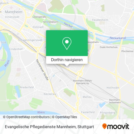 Evangelische Pflegedienste Mannheim Karte