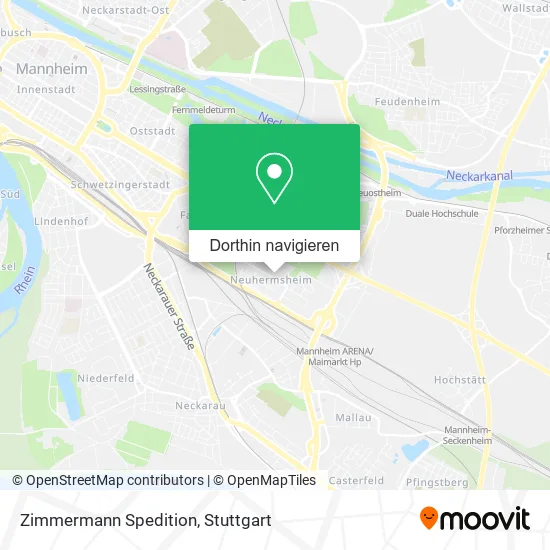 Zimmermann Spedition Karte