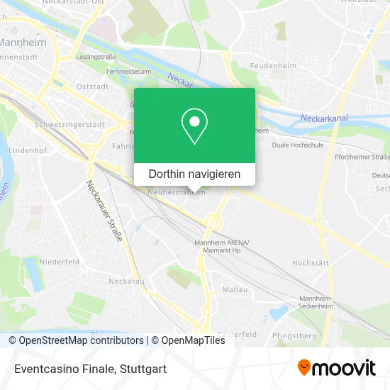 Eventcasino Finale Karte