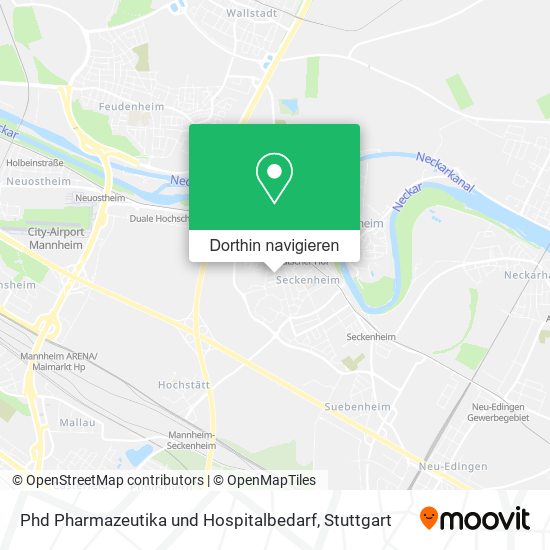 Phd Pharmazeutika und Hospitalbedarf Karte
