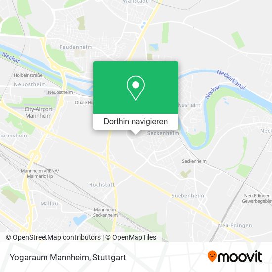 Yogaraum Mannheim Karte