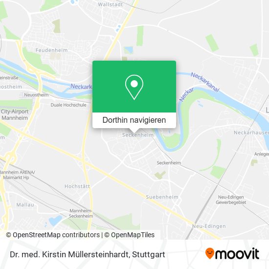 Dr. med. Kirstin Müllersteinhardt Karte
