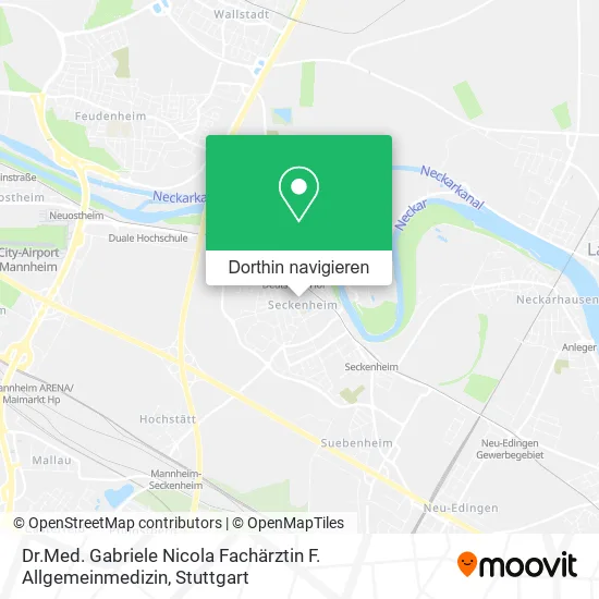 Dr.Med. Gabriele Nicola Fachärztin F. Allgemeinmedizin Karte