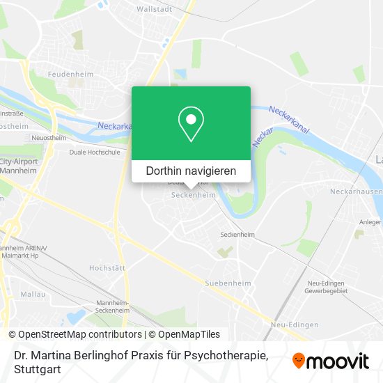 Dr. Martina Berlinghof Praxis für Psychotherapie Karte