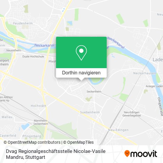 Dvag Regionalgeschäftsstelle Nicolae-Vasile Mandru Karte