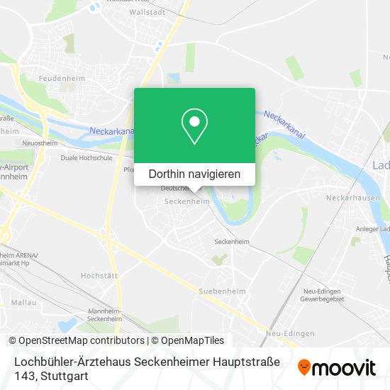 Lochbühler-Ärztehaus Seckenheimer Hauptstraße 143 Karte