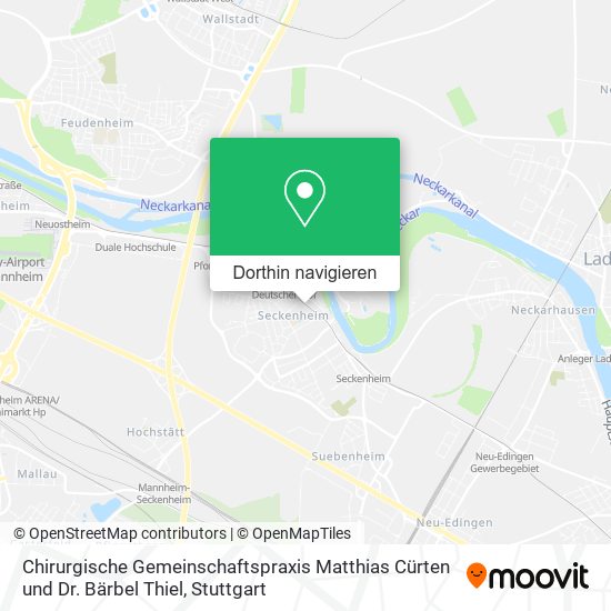 Chirurgische Gemeinschaftspraxis Matthias Cürten und Dr. Bärbel Thiel Karte