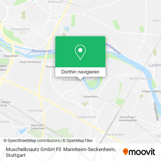Muschelknautz GmbH Fil. Mannheim-Seckenheim Karte