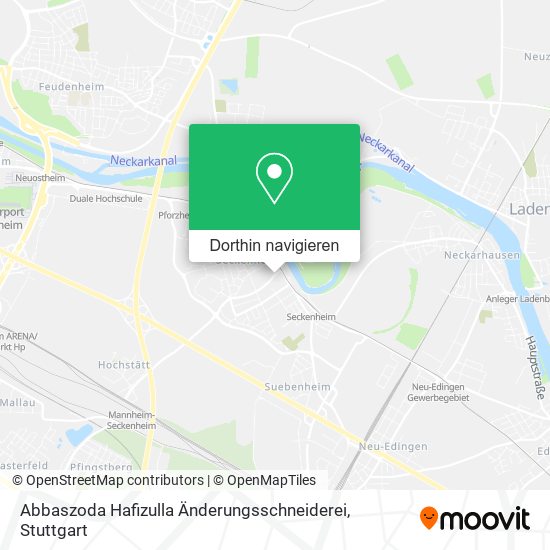 Abbaszoda Hafizulla Änderungsschneiderei Karte
