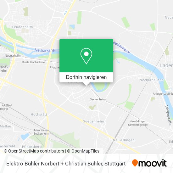 Elektro Bühler Norbert + Christian Bühler Karte