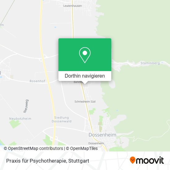 Praxis für Psychotherapie Karte