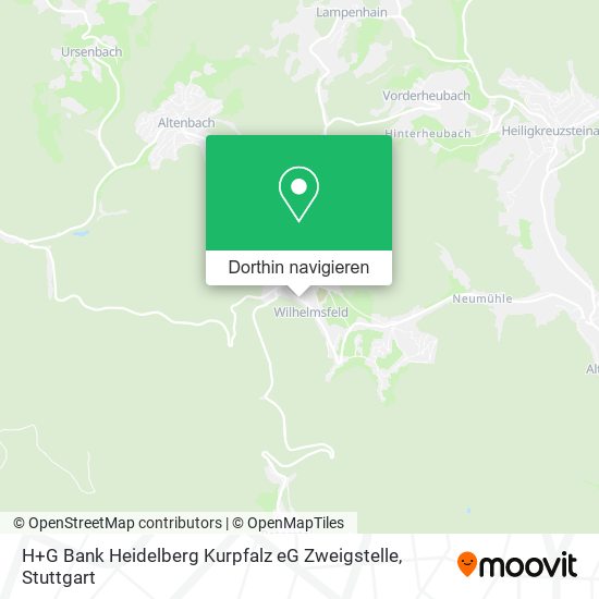 H+G Bank Heidelberg Kurpfalz eG Zweigstelle Karte