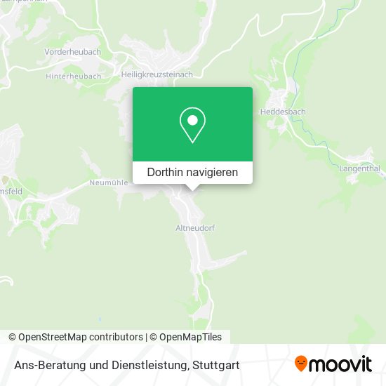 Ans-Beratung und Dienstleistung Karte