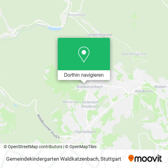 Gemeindekindergarten Waldkatzenbach Karte