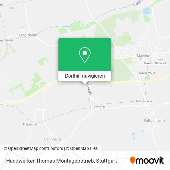 Handwerker Thomas Montagebetrieb Karte