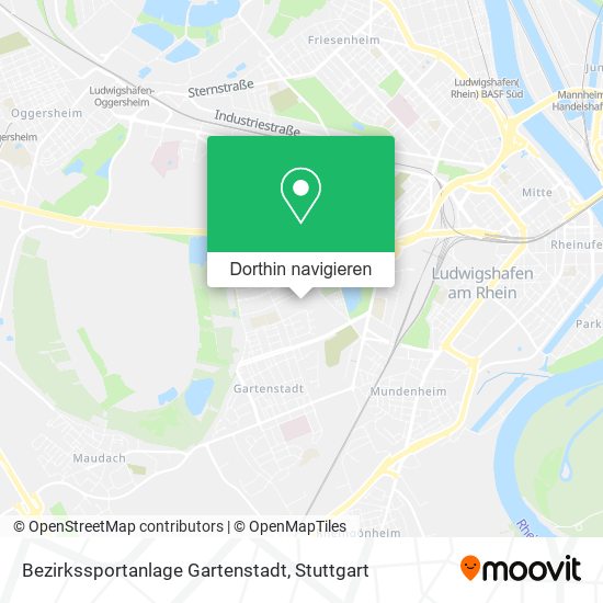 Bezirkssportanlage Gartenstadt Karte
