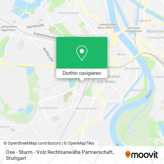Ose - Sturm - Volz Rechtsanwälte Partnerschaft Karte