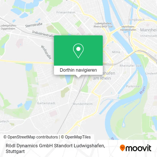 Rödl Dynamics GmbH Standort Ludwigshafen Karte