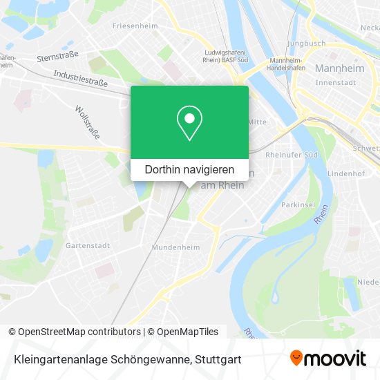Kleingartenanlage Schöngewanne Karte