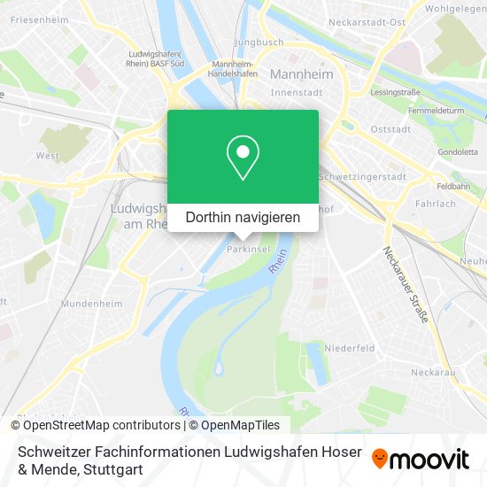 Schweitzer Fachinformationen Ludwigshafen Hoser & Mende Karte