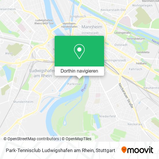Park-Tennisclub Ludwigshafen am Rhein Karte