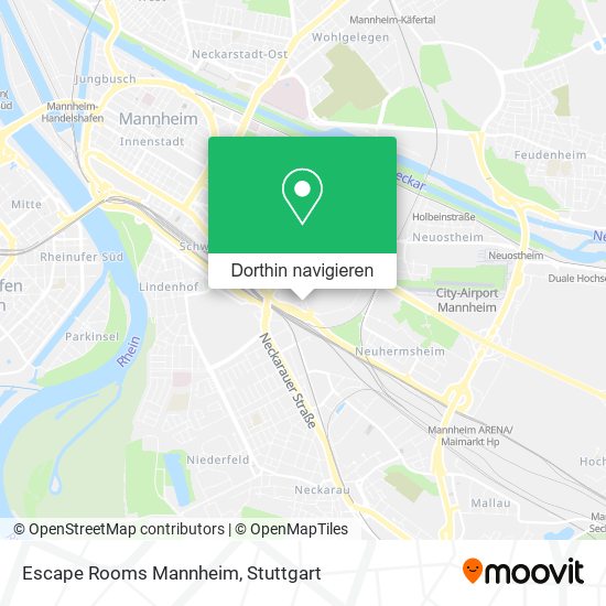 Escape Rooms Mannheim Karte