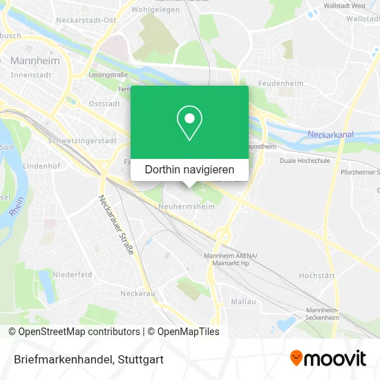 Briefmarkenhandel Karte