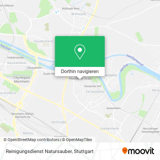 Reinigungsdienst Natursauber Karte