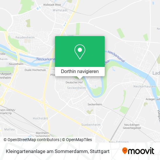 Kleingartenanlage am Sommerdamm Karte