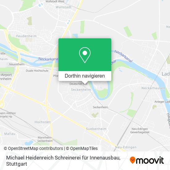 Michael Heidenreich Schreinerei für Innenausbau Karte