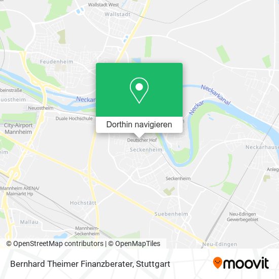 Bernhard Theimer Finanzberater Karte